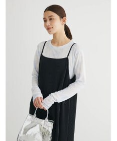 Green Parks クルーネックアソート柄シアープルオーバー