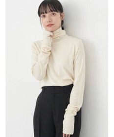 earth music&ecology ＴＲウールブレンドタートルネックプルオーバー