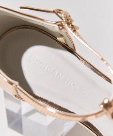 AMERICAN HOLIC ナロークロスストラップサンダル