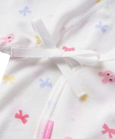 MIKI HOUSE HOT BISCUITS 【50-60cm】 フライス総柄短肌着