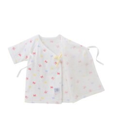 MIKI HOUSE HOT BISCUITS 【50-60cm】 フライス総柄短肌着