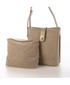 UNBILLION カシュカシュ cachecache / スエード調×スムースおこし金具ショルダーバッグ