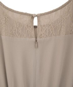 YECCA VECCA レース切替シフォンドレス