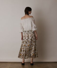 GRACE CONTINENTAL サラサ刺繍チュールスカート