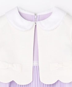 ANY KIDS 【2点セット】リボンボレロジャケット+シフォンプリーツ ワンピース