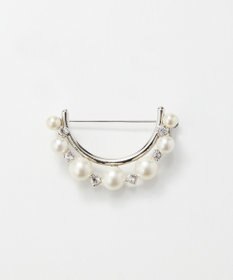 Phoebe <オンワード限定セット>ワントップパールネックレス×フォーマルパールビジューハーフブローチ