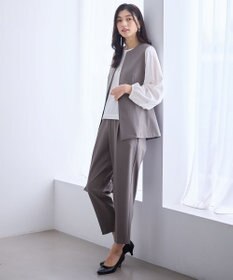 ANY L 【3SET】きちんと見え3点コーデセット（ブラウス＋ジレ＋パンツ）