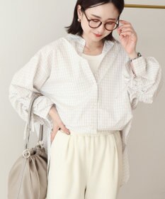 AMERICAN HOLIC 【イージーケア】バックギャザーリボンシャツ