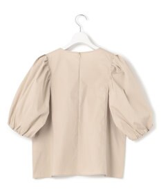 23区 L 【一部店舗限定/洗える】ハイカウントウェザーストレッチ パフスリーブ ブラウス