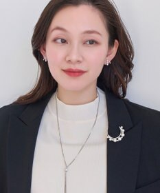 Phoebe <オンワード限定セット>ワントップパールネックレス×フォーマルパールビジューハーフブローチ