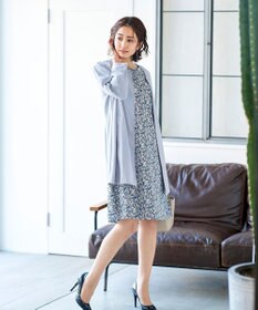 Tiaclasse 【洗える】大人可愛い衿ギャザーミディアムコート