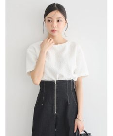 earth music&ecology ホイップ風ジャガードプルオーバー