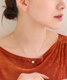 Phoebe <オンワード限定セット>ワントップパールネックレス×フォーマルパールビジューハーフブローチ