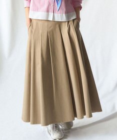 23区 S 【先行予約】ストレッチギャバ タックフレアスカート