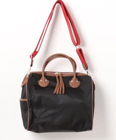 UNBILLION ペルケ perche / ナイロン牛革付属テープショルダー2wayボストンL