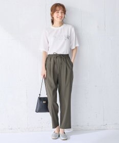 ANY 【WEB限定/UVカット/吸水速乾/接触冷感】ジョーゼットロゴ半袖Tシャツ