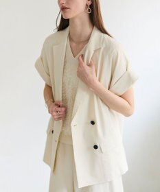 BEIGE， SPINEL / ハーフスリーブ ダブルジャケット