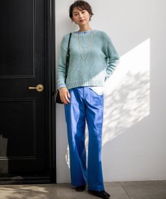 23区 L 【先行予約】コットンコードミックス クロップド ニット