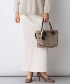 23区 23区DENIM Iライン デニムスカート ホワイト系