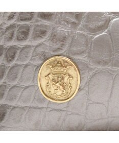 A.D.M.J. 【牛革】クロコ型押しキューブトート21cm(ショルダーストラップ付)