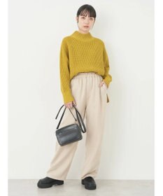 earth music&ecology マットベロアモールチュニック