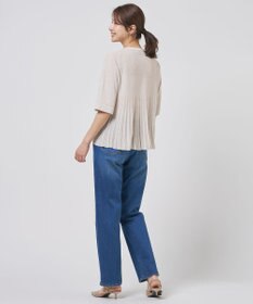 J.PRESS LADIES Vis/Pe スパーク バックプリーツ ニット