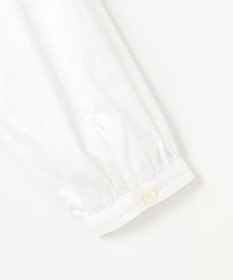 J.PRESS LADIES L BEZコットンナイロン ストライプ フリル襟 ブラウス