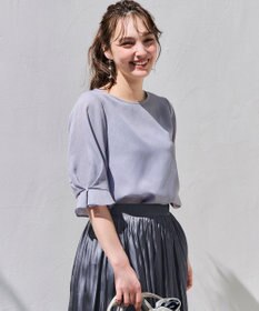 ANY SIS S 【速乾・接触冷感】スムージーポリエステル クルーネック ブラウス