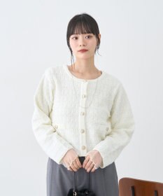 earth music&ecology ニットツイードジャケット