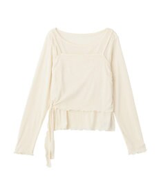 earth music&ecology 【SET2点】ツイストキャミレイヤードカットソー