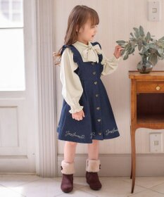 ANY KIDS リボン ボウタイ付き カットソー