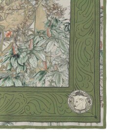 MOONBAT SWASH LONDON(スウォッシュロンドン） シルクツイルスカーフ GATE 68×68cm 日本製