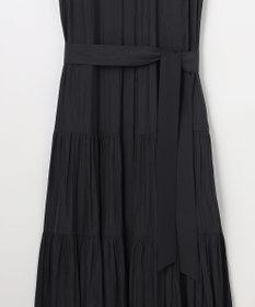 組曲 S 【WEB限定】ギャザーライトデシン ティアードワンピース