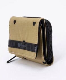 LeSportsac REESE WALLET/モカブラックハートエンブロイダリー