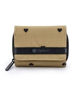 LeSportsac REESE WALLET/モカブラックハートエンブロイダリー