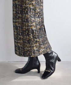 Bridget Birkin 【Bridget Birkin】アクセサリーパールチェーンショートブーツ