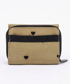 LeSportsac REESE WALLET/モカブラックハートエンブロイダリー
