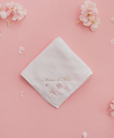 Maison de FLEUR sakura刺繍タオルハンカチ