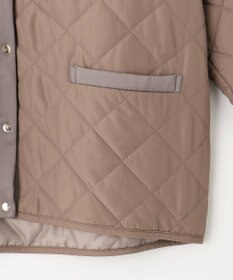 ANY SIS 【洗える】レディトリミングキルト ブルゾン