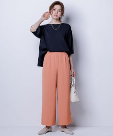 ANY SIS 【接触冷感・UVカット・洗える】ビューティクールボートネック プルオーバー