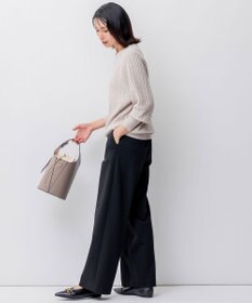 23区 【洗える】セミウーステッド ケーブル ニット