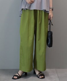 AMERICAN HOLIC イージーケア＋接触冷感ウエストタックワイドパンツ