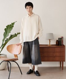 WEGO ルーズシルエットボックスシャツ（LS）