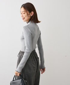 Green Parks ・ＡＮＤＳＥＡＲＣＨ　メランジリブハイネックニット