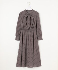 ANY SIS 【洗える】2WAYボウプリント ワンピース