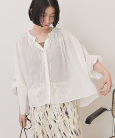 AMERICAN HOLIC スキッパーギャザーブラウス