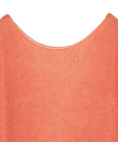 YECCA VECCA 袖シャーリングシアーニット