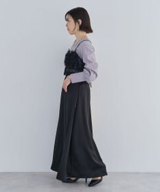 Green Parks ＳＥＴ２点チュールビスチェ＋表面感プルオーバー