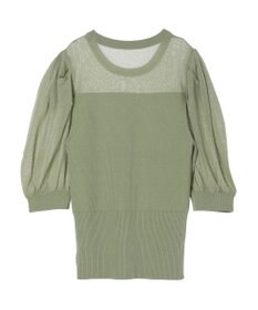 earth music&ecology シアーパワショルニットプルオーバー