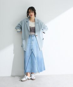 Green Parks ＳＥＴ２点チュールビスチェ＋表面感プルオーバー